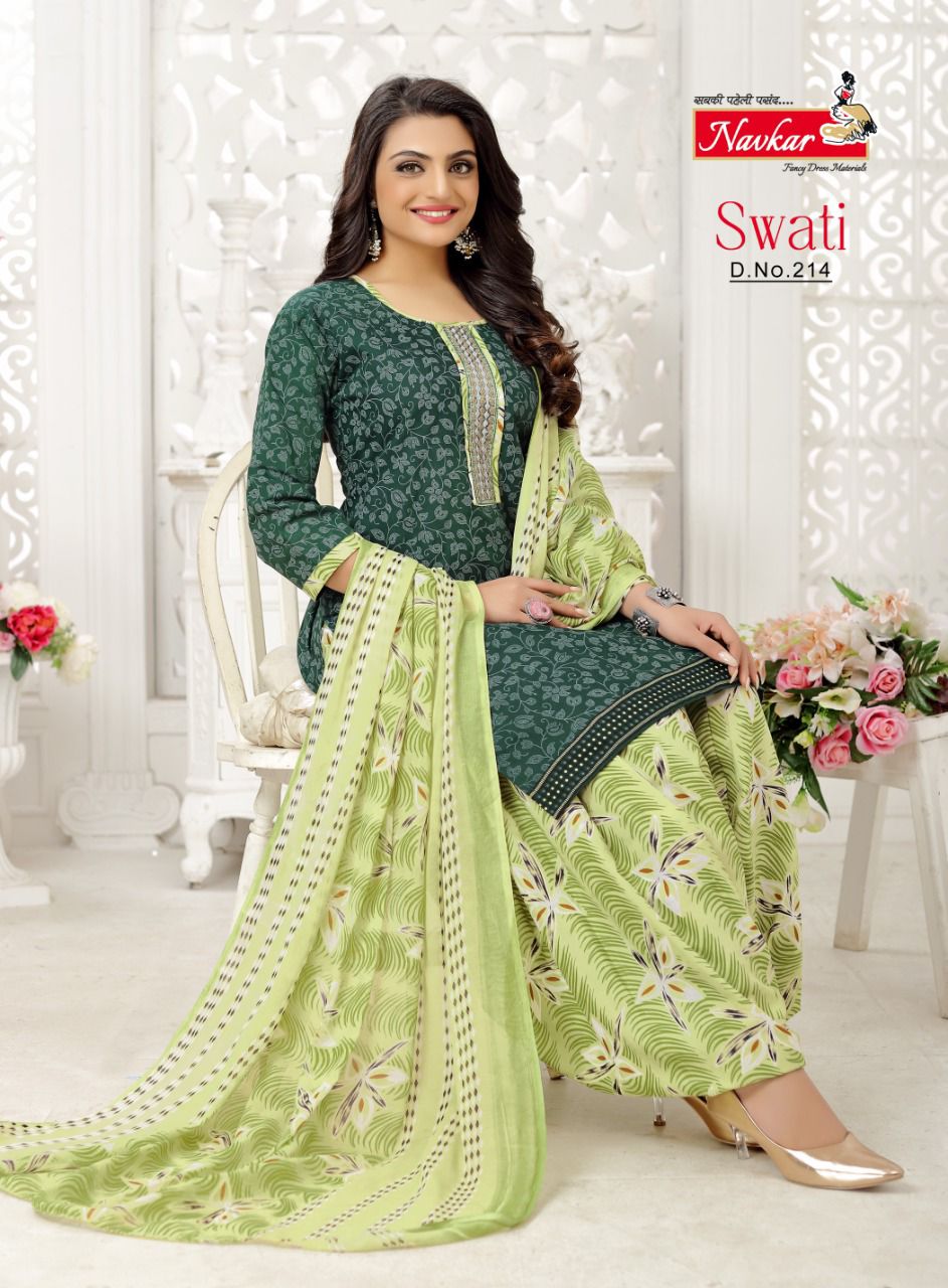 Navkar Swati 2 Daily Wear Wholesale Cotton Printed Readymade Patiyala Suits